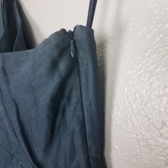 CAnthropologie Va Et Vien Blue One Shoulder Silk Dress Size 0 - Picture 6 of 8